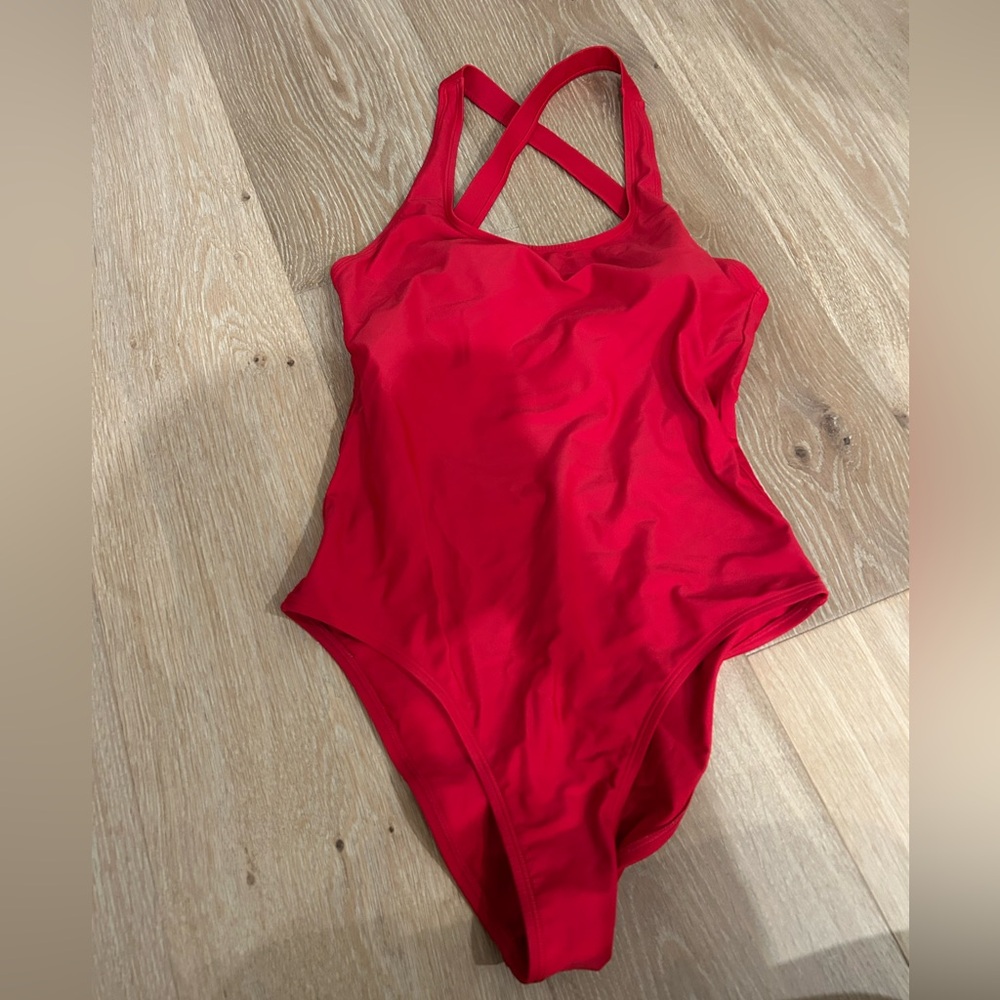 Quince Red One-Piece Swimsuit